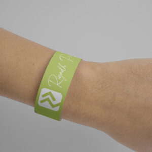Event Wristband Mockup in Hand Riyadh Prints