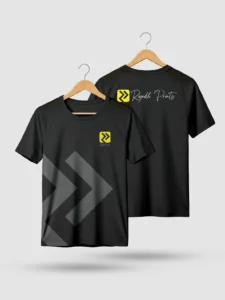 custom tshirt print in riyadh black