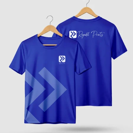 custom tshirt print in riyadh blue