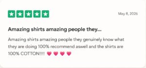 Customer review for custom T-shirt printing in Riyadh by Riyadh Prints