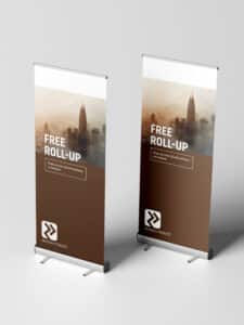 Roll up stand in Riyadh by RIyadh Prints