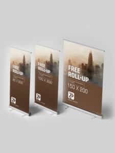 Roll up stand in Riyadh by RIyadh Prints